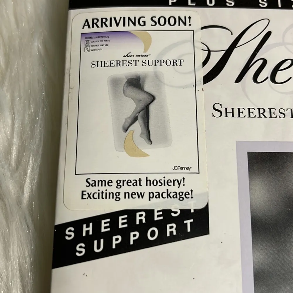 Worthington Sheer Caress Sheerest Support Pantyhose Light Support Bone Short - Image 5