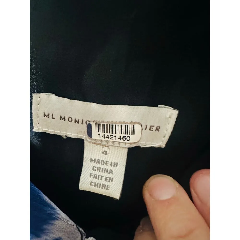 ML MONIQUE LHUILLIER Blue Floral A - Image 9