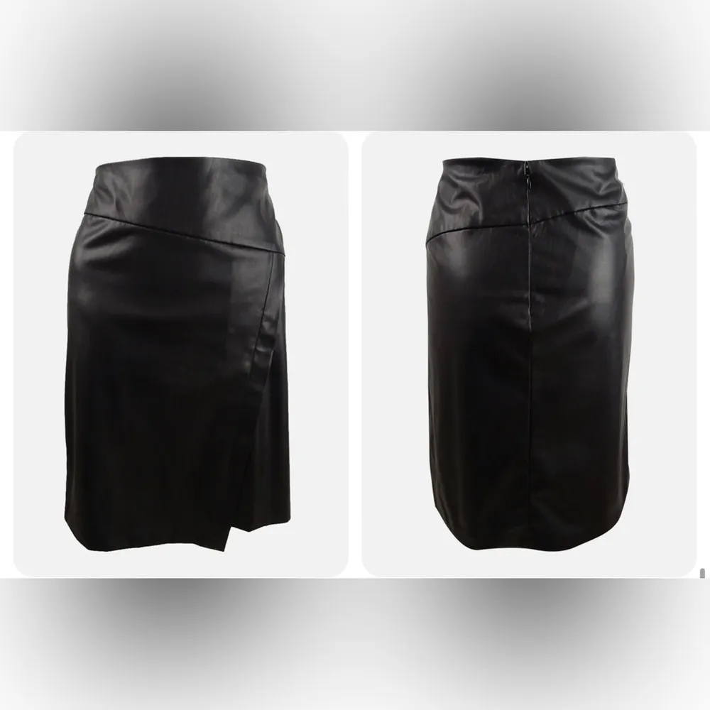DKNY Knee length leather skirt - Image 3