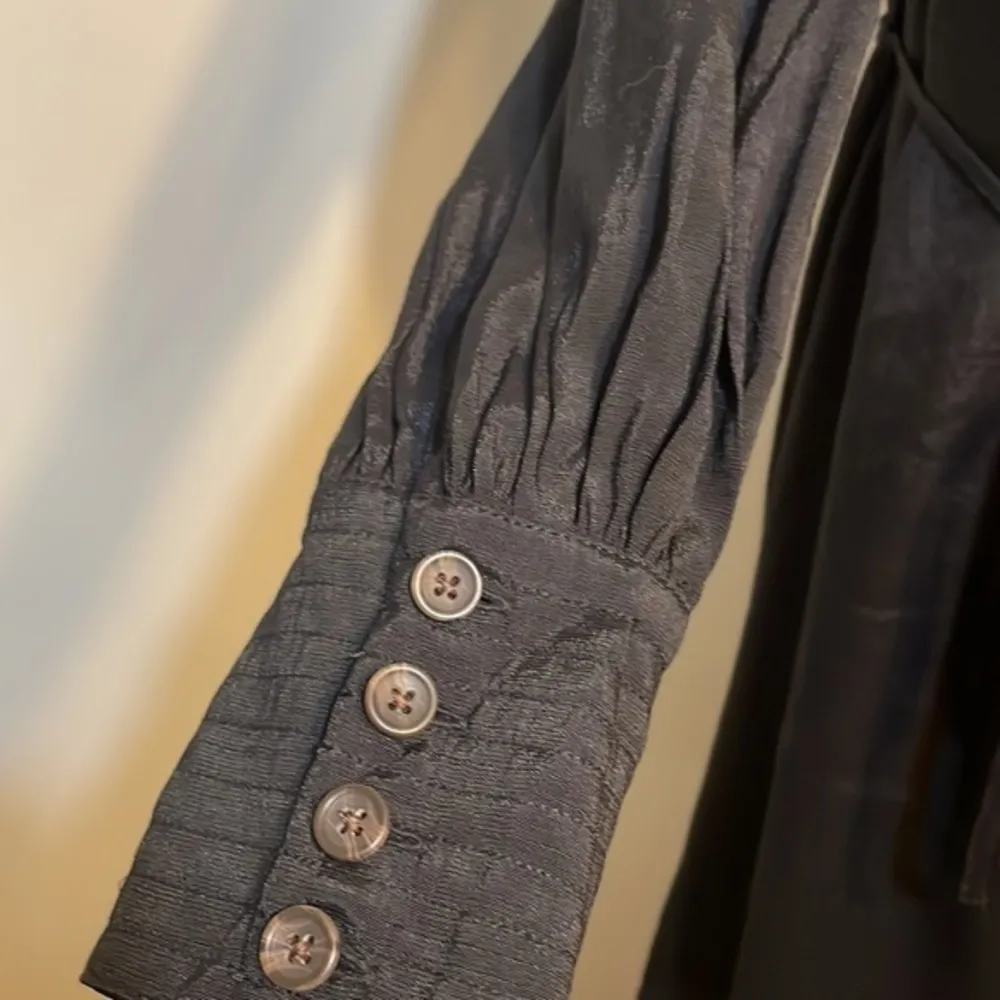 Banana Republic shirt dress black womens cuff long button sleeve NWT Sz small - Image 23