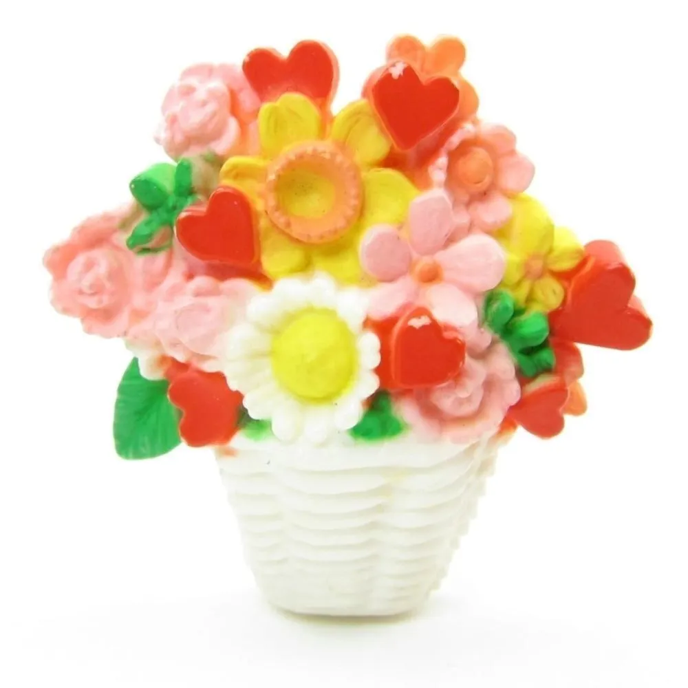 Vintage Hallmark Basket of Flowers Brooch - Image 2