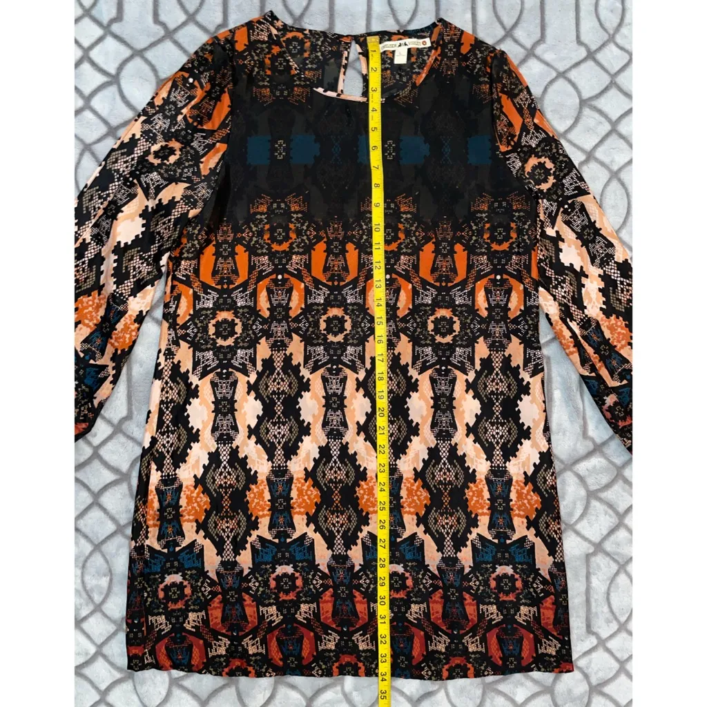 CHELSEA & VIOLET lightweight boho dress size L - Image 6