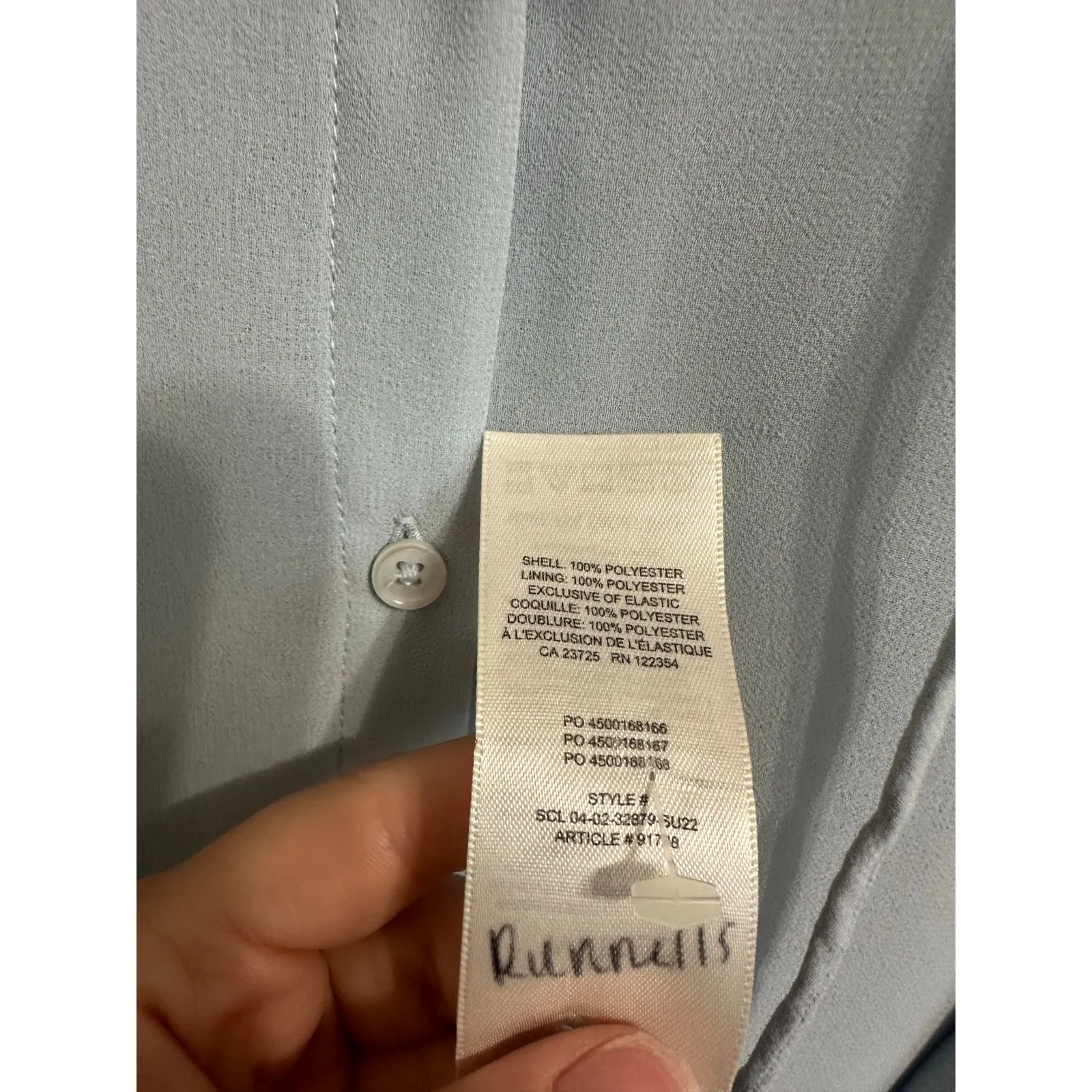 Wilfred  Alexis blue‎ ruffled chiffon blouse size Small  $98 - Image 5