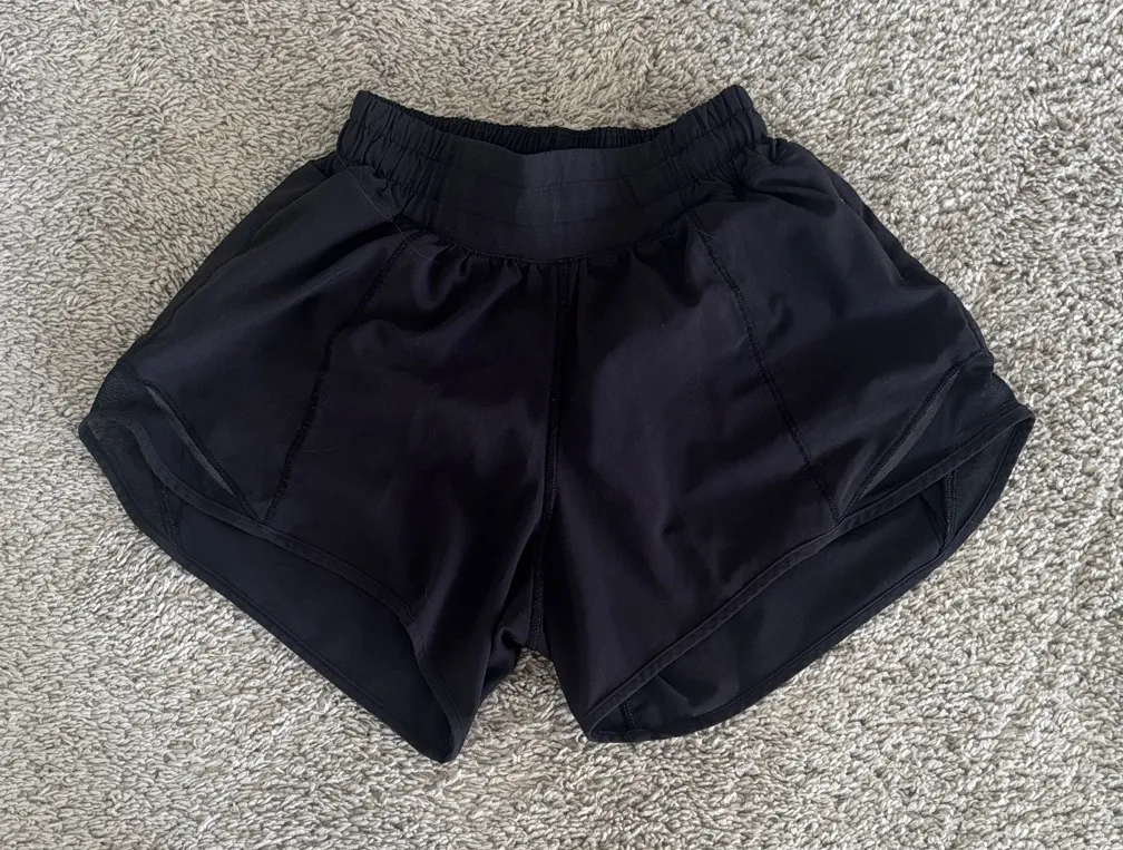 Lululemon Black Hotty Hot Shorts - Image 2