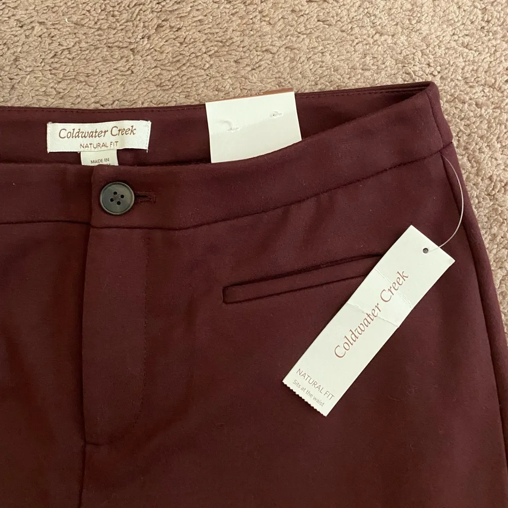 Burgundy Flare Pants - Image 3
