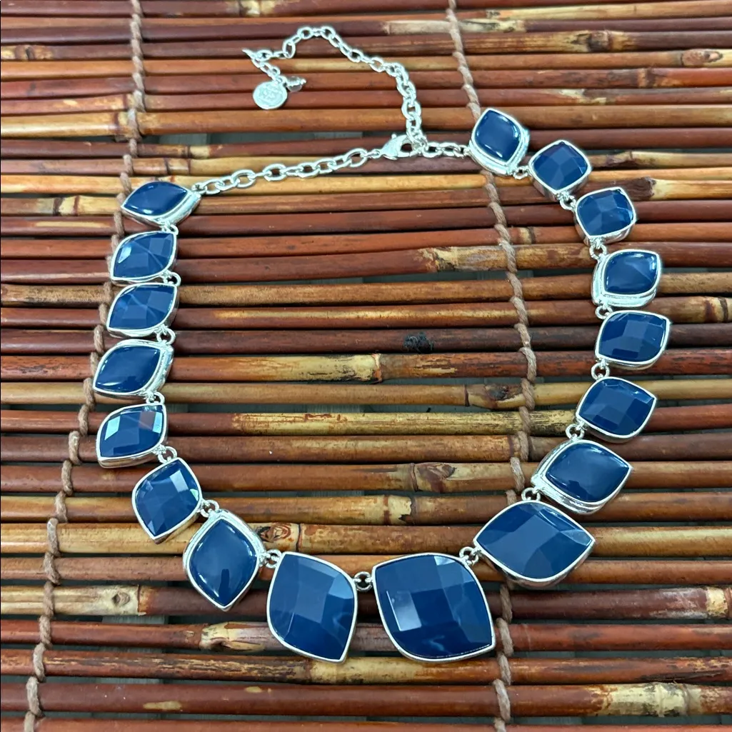 House of Harlow 1960 Deep Blue Necklace 16” - Image 3