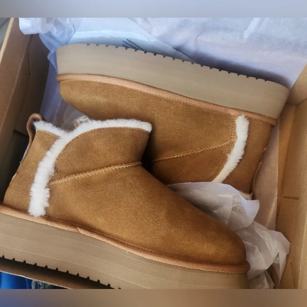 KOOLABURRA By UGG Koola Ultra Mini Platform Boots Womens Size 9 Chestnut Brown - Image 13