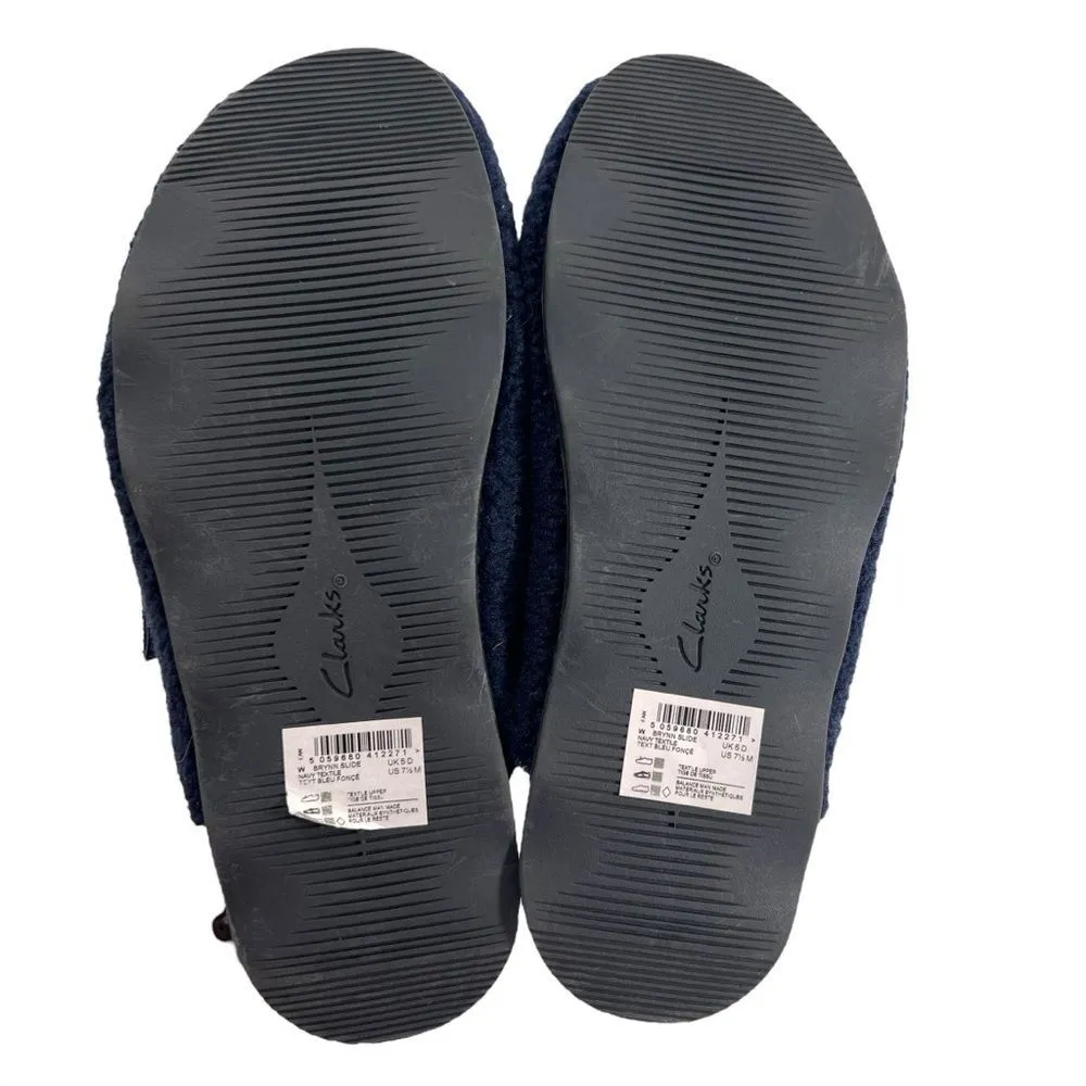 Clarks Brynn Slide Navy Textile - Image 9