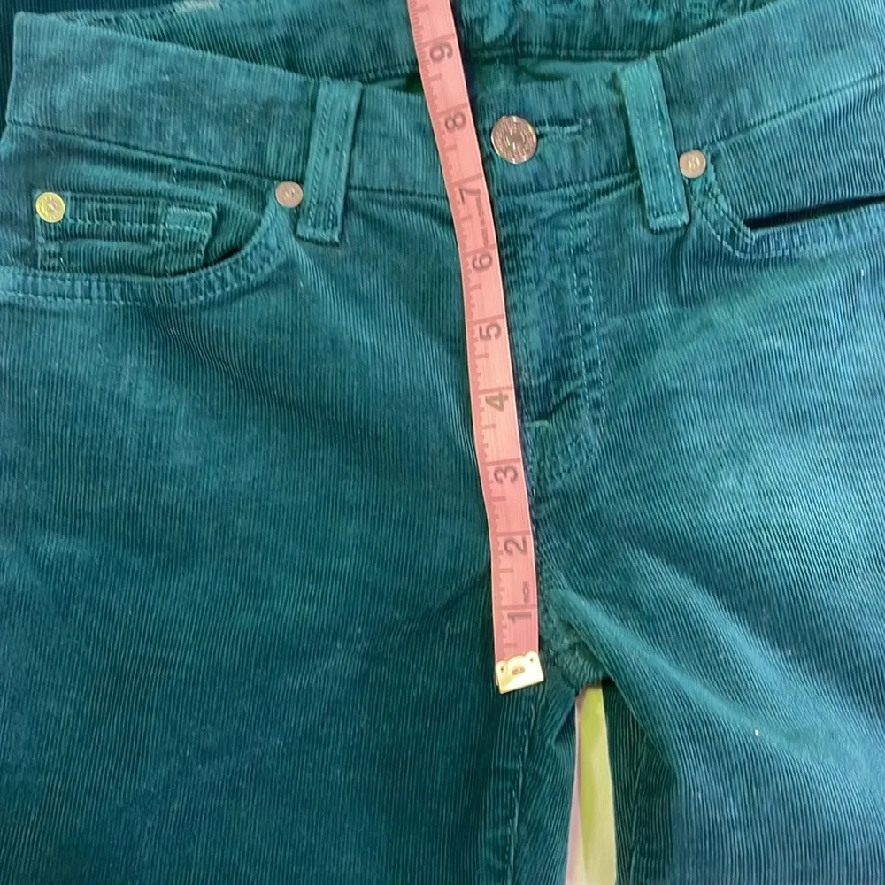 Peacock dark teal green corduroy 5 pocket ankle length the skinny velvet jean - Image 6