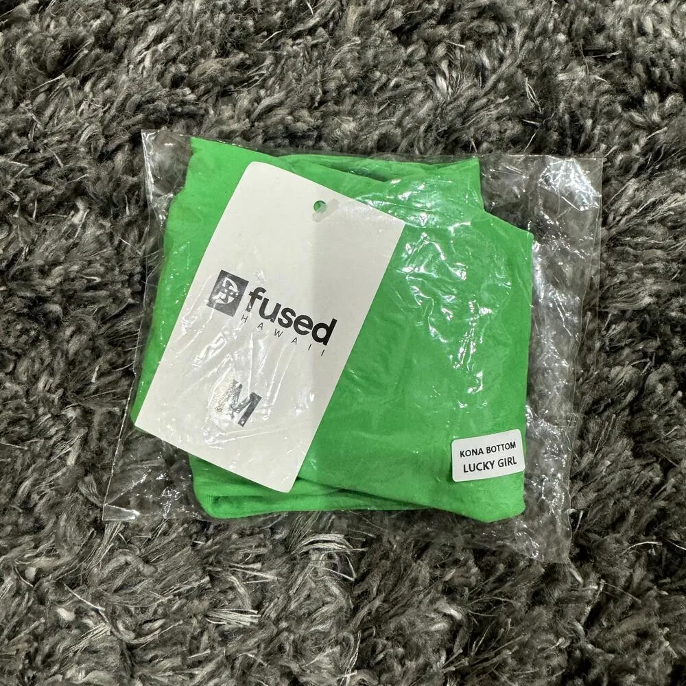 Fused Hawaii Lucky Girl Kona Bottom in Green, Size M​​​ Green Size M - Image 4