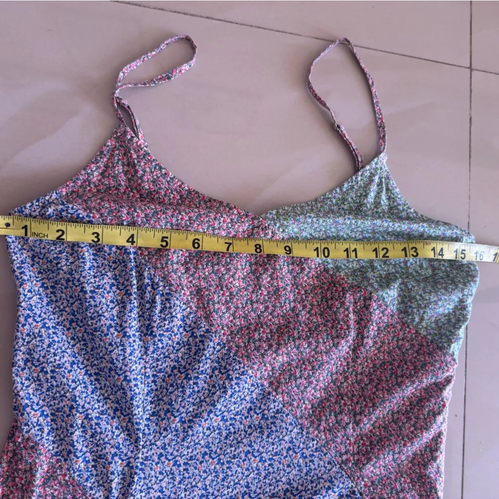 NA-KD TIE BACK DETAIL MAXI DRESS IN A MULTICOLOR Floral Print Sleeveless Size 36 - Image 11