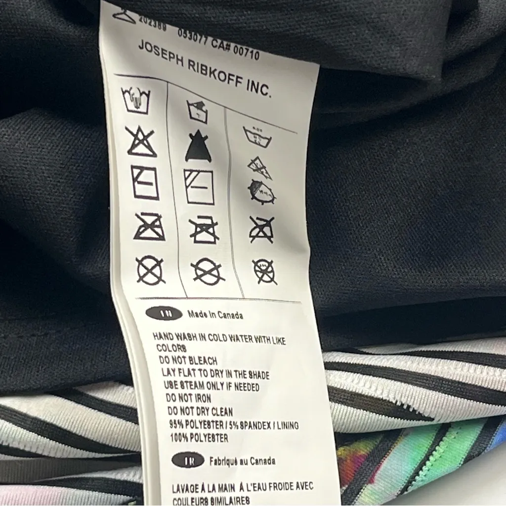 Joseph Ribkoff Colorful Floral Dress A-Line Skirt Style 202389 Womens Size 8‎ - Image 5