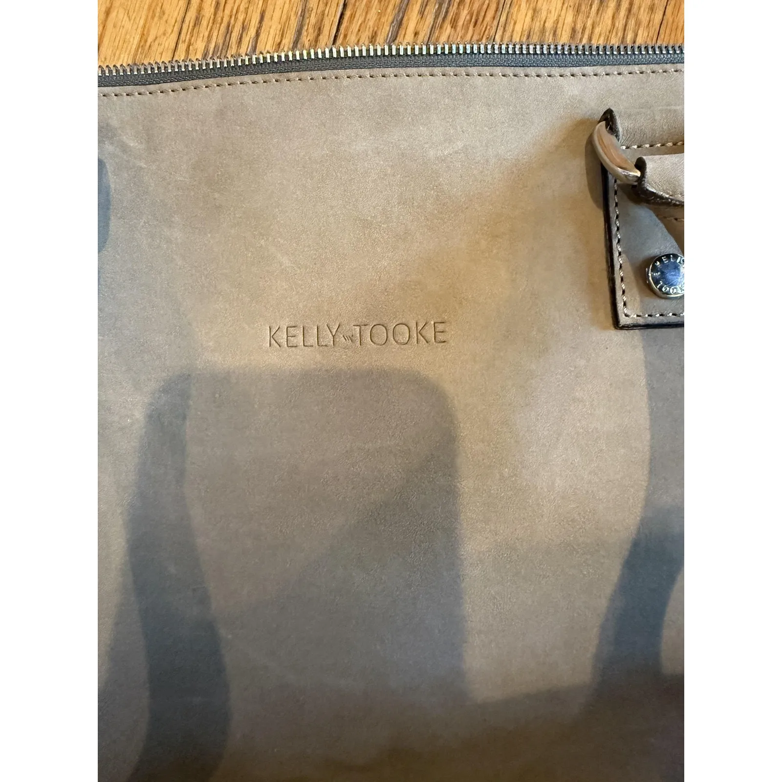 Kelly Tooke Suede Satchel Womens Large Fringe Tassel Handbag Purse Tote Bag Tan - Image 10