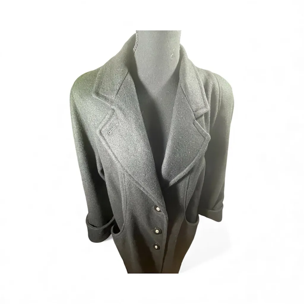 VTG JOFELD BY FORSTMANN WOOL BLEND WOMEN LONG COAT 80 - Image 4