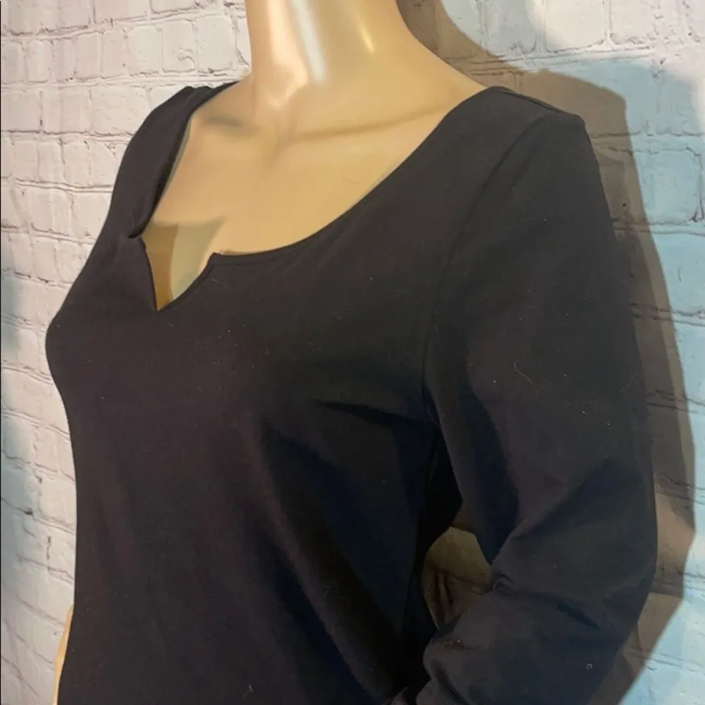 PINK Victoria's Secret Black Thong Long Sleeve Bodysuit Large - Image 6