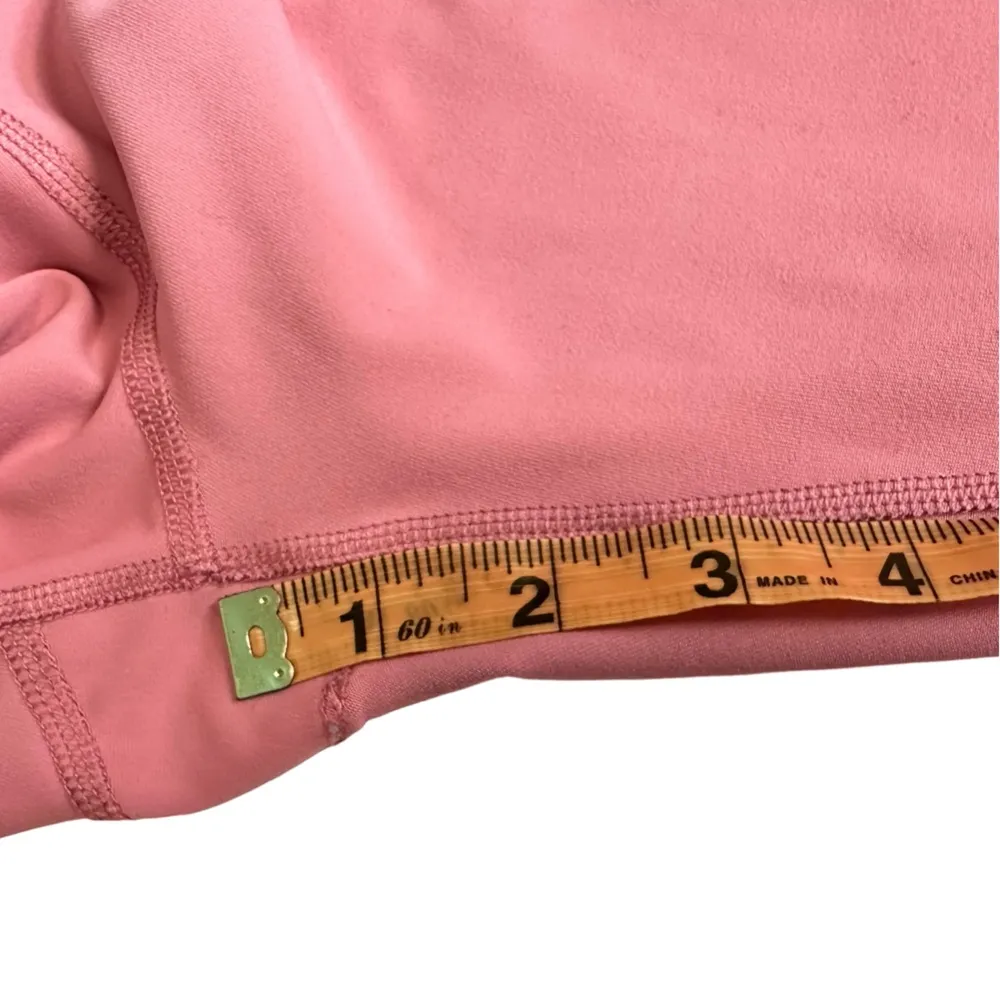 Blush Pale Pink Athletic Athleisure Leggings With Pockets Medium - Image 8