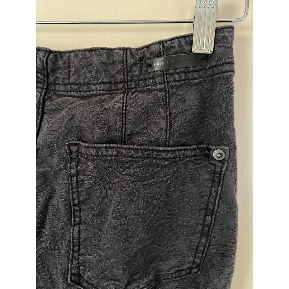 Anthropologie Pilcro High-Rise Skinny Black / Gray Button Up Jeans Size 27 - Image 5
