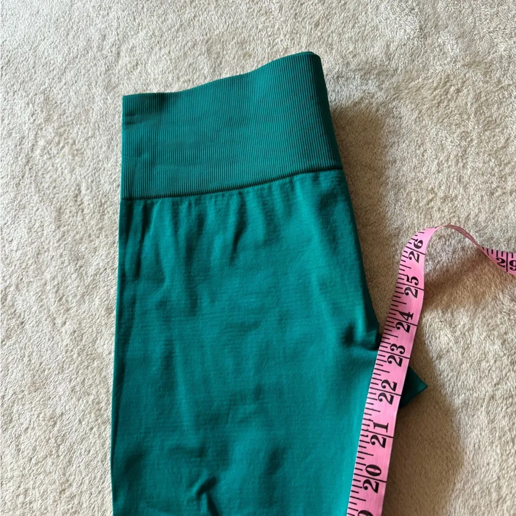 Gymshark women’s Apex Seamless‎ High Rise Leggings teal size small - Image 8