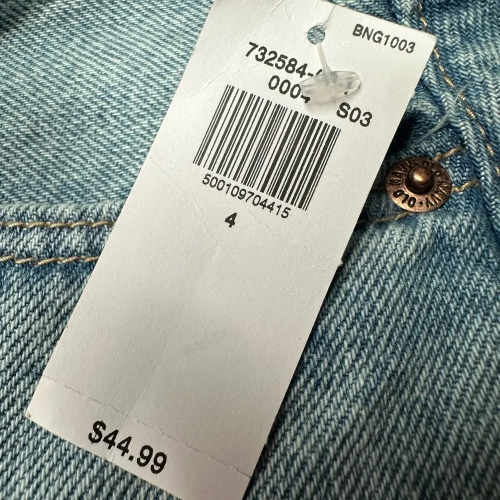 Old Navy  Blue Midi Pencil Skirt with Slit - Image 4