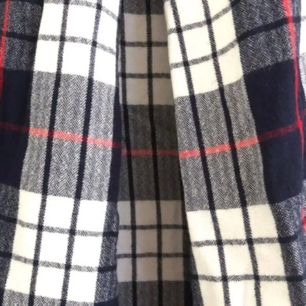 jachs girlfriend Top S Plaid Quinn Cap Sleeve Western Ranch Horse Fall Country - Image 9