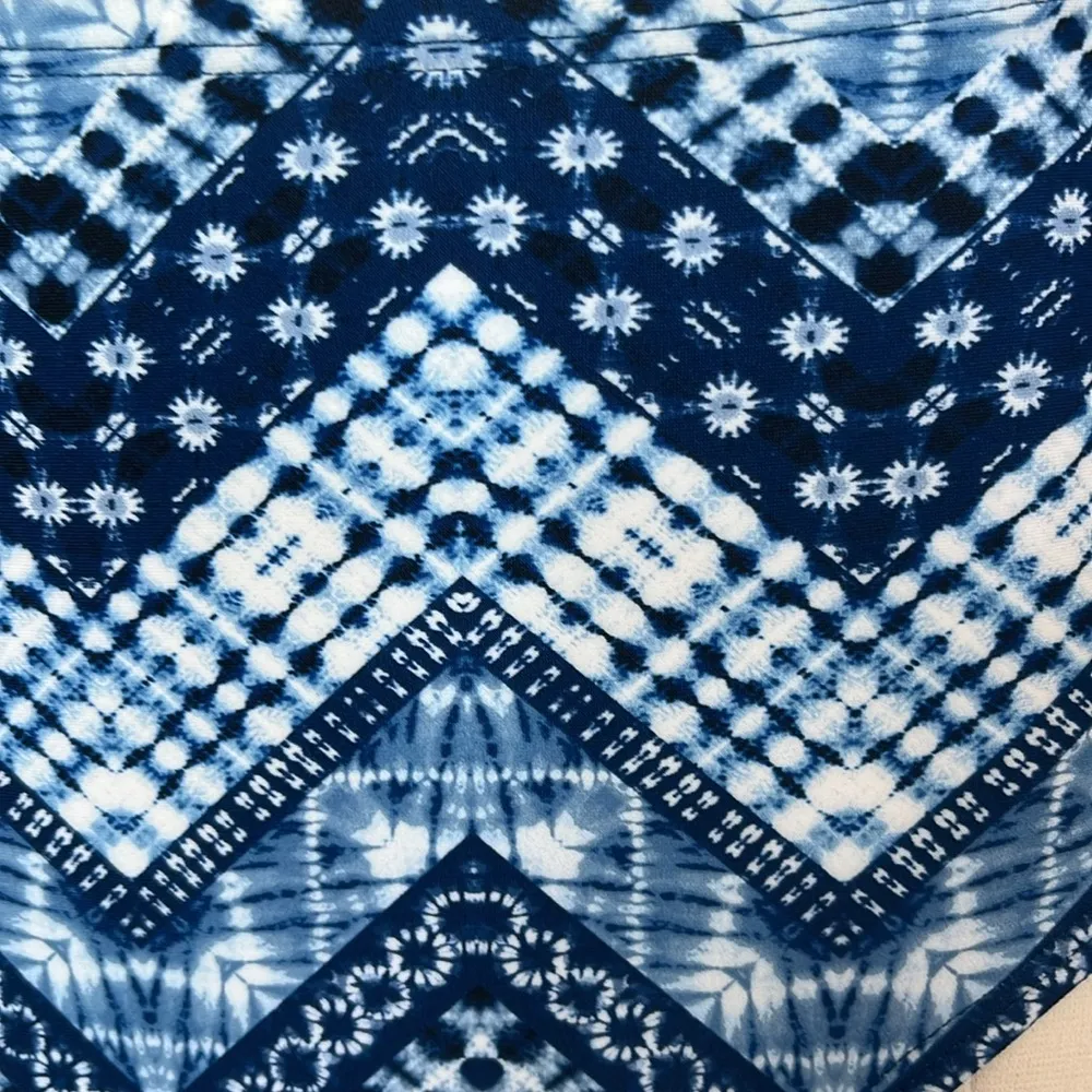 Blue Geometric Bikini Set - Image 5