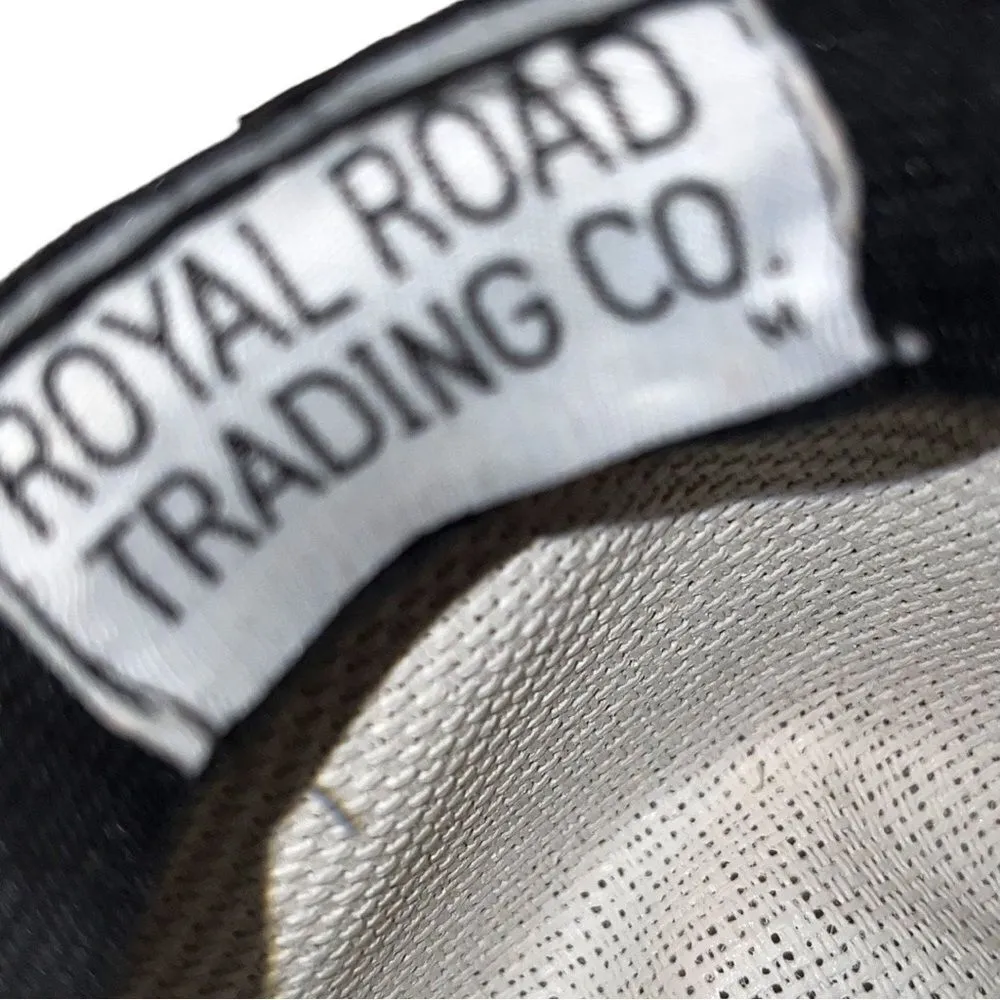 Royal road trading company white straw hand painted fedora! New - Image 11