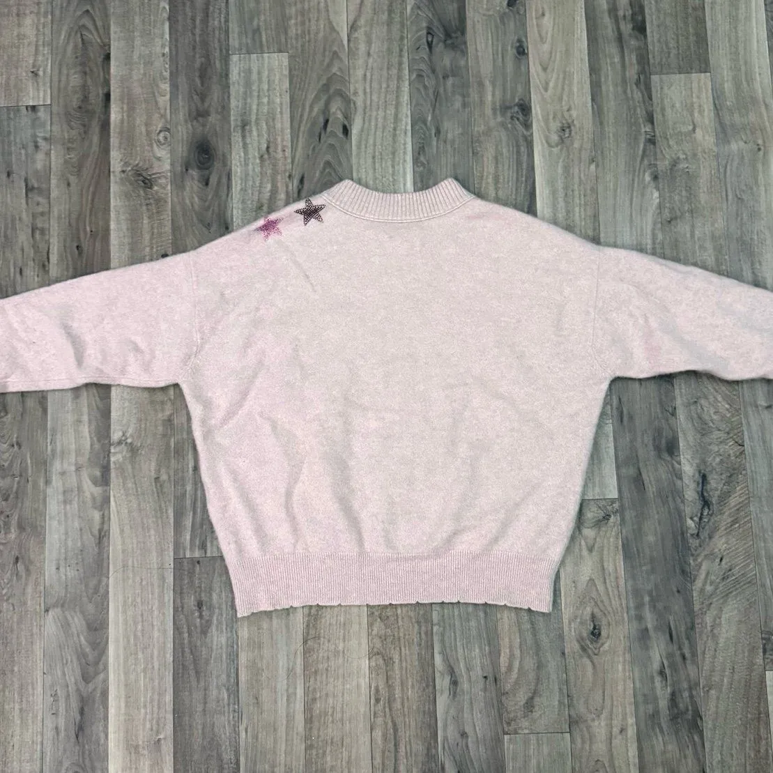 ZADIG & VOLTAIRE Rhinestone-Embellished Cashmere Star Sweater pink - Image 7
