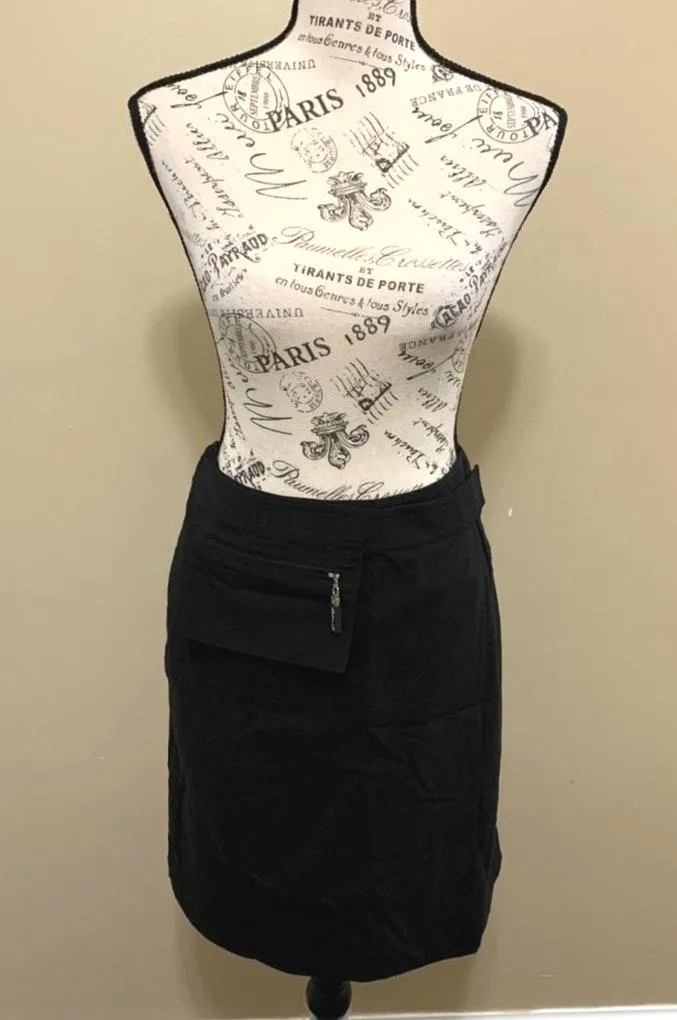 Black A-Line Skirt W/Pocket Size 6 - Image 3