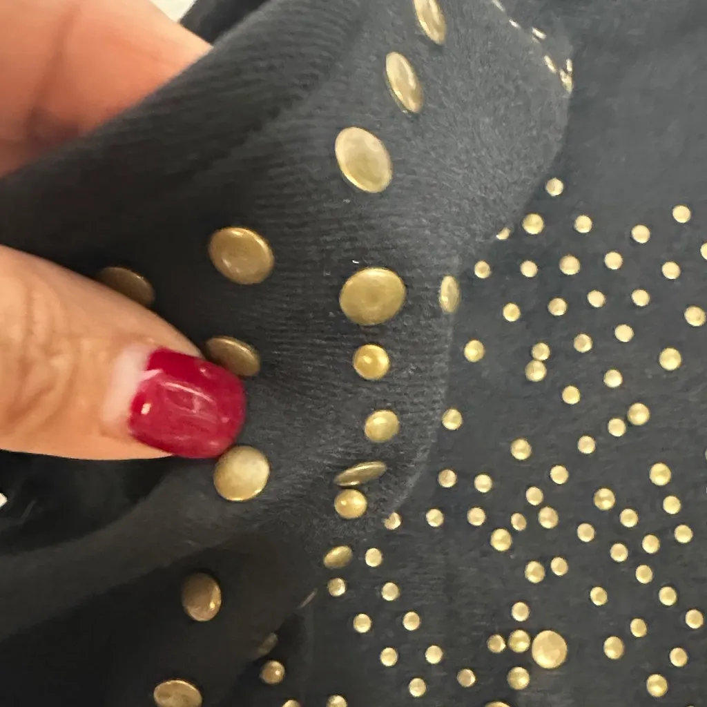 Nicole by Nicole Miller Black Dress with Gold Studs Size XL - Image 9