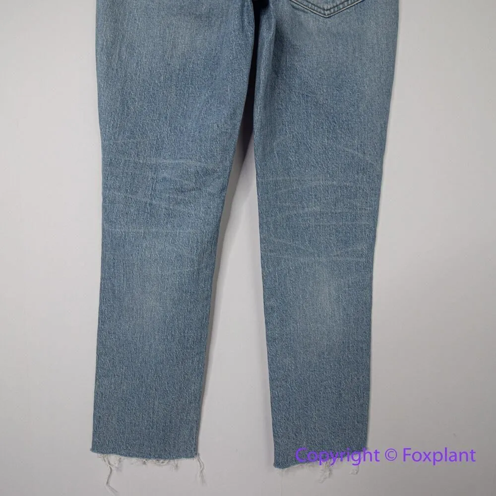 NEW Madewell The Curvy Perfect Vintage Jean in Coney Wash: Destroyed Edition, 24 - Image 12