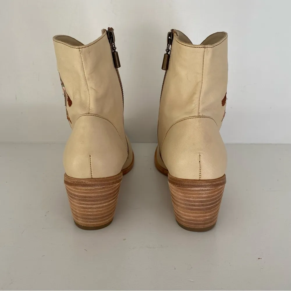 Marco Delli x Free People Evelina Embroidered Western Cowboy Ankle Booties | 39 - Image 7