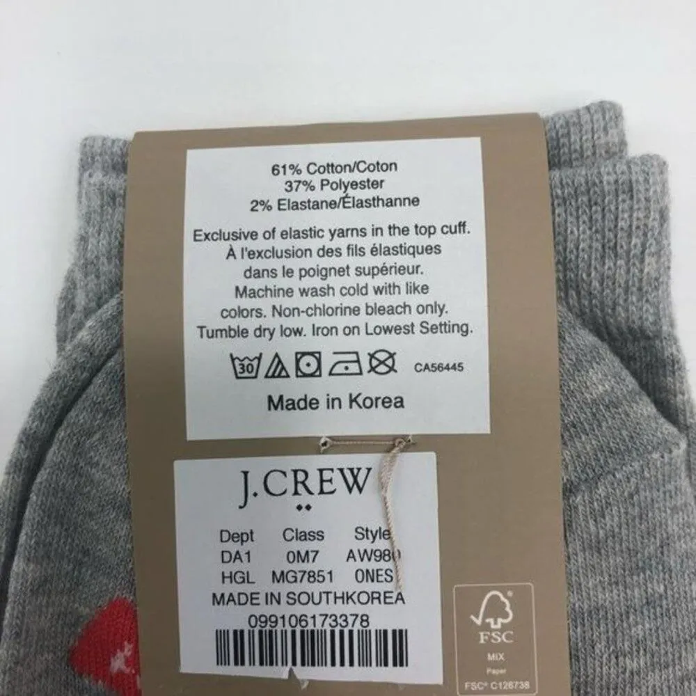 J.Crew Womens Heart Logo Trouser Style Socks - Image 3