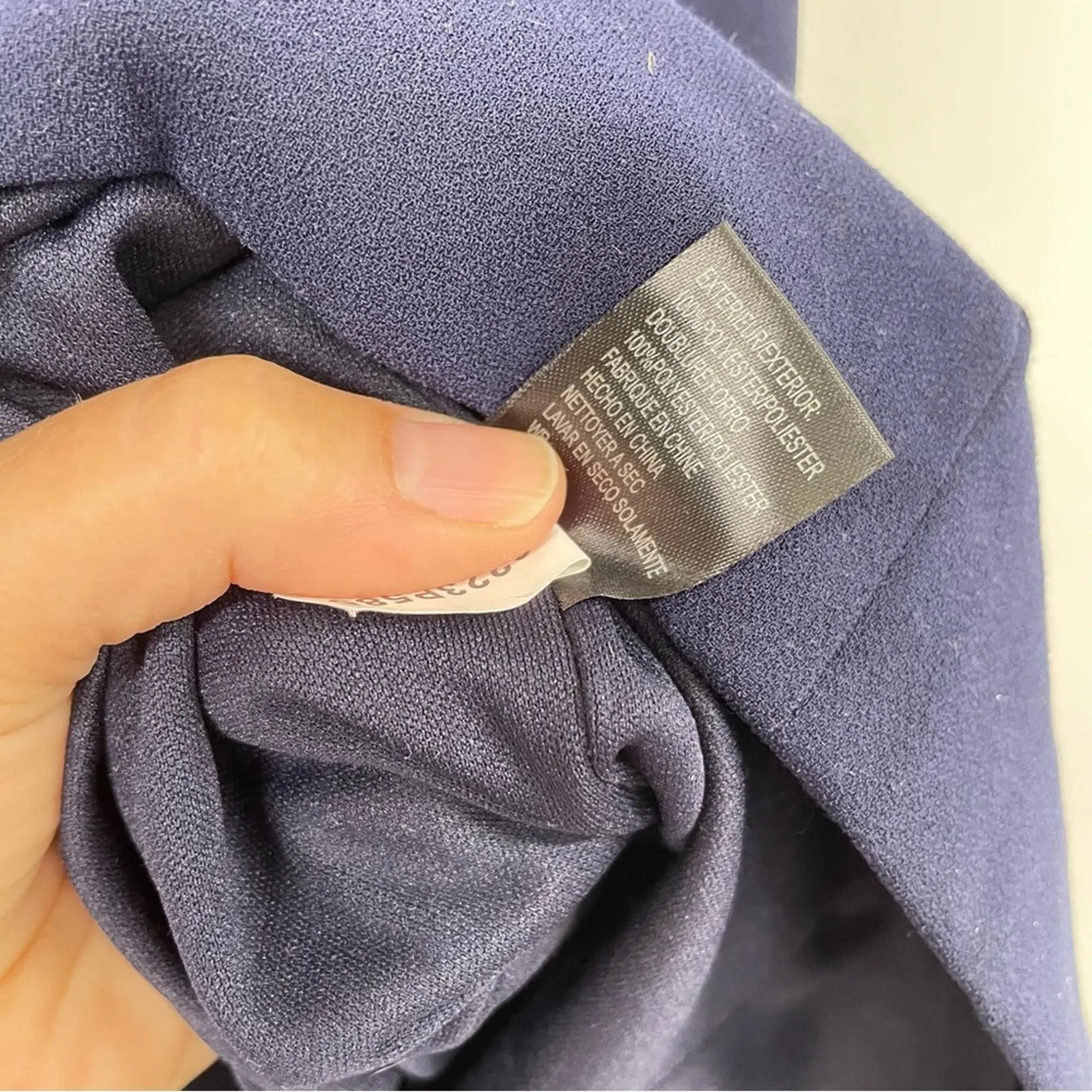 Tahari Arthur S Levine Navy Blue Cap Sleeve Sheath Dress Womens 4P Academia Mini - Image 7