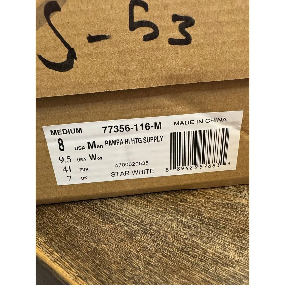 Palladium Pampa HI Htg Supply Star White Combat Boots Mens‎ 8 Womens 9.5 Canvas - Image 6