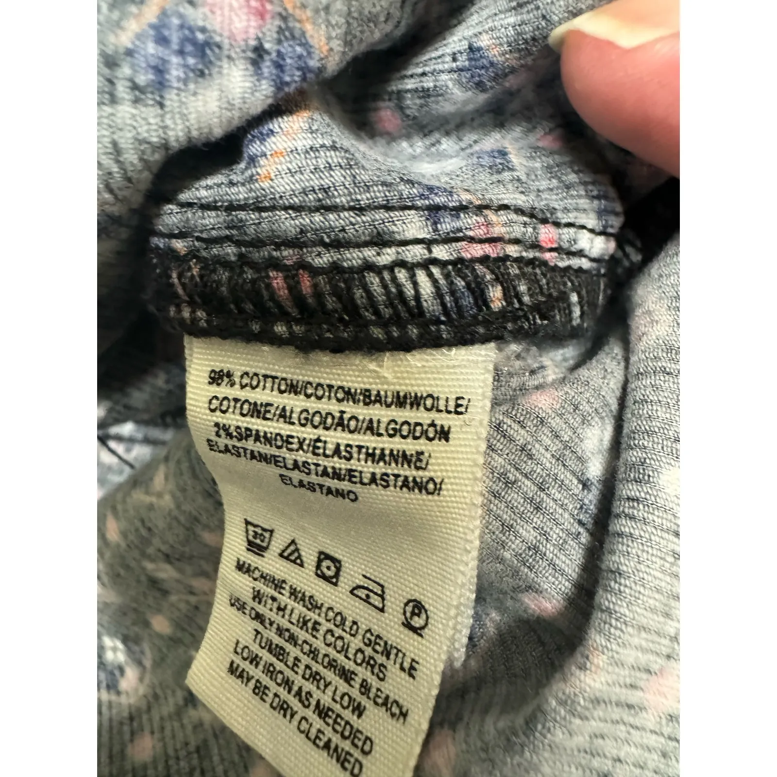 We the Free People Womens Skirt‎ Sz 29 Black Print Joanie Corduroy Mini Buttons - Image 12