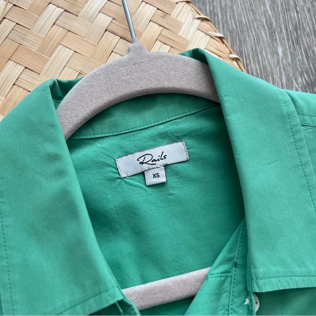 Rails Arlo button down shirt in‎ Kelly green - Image 4