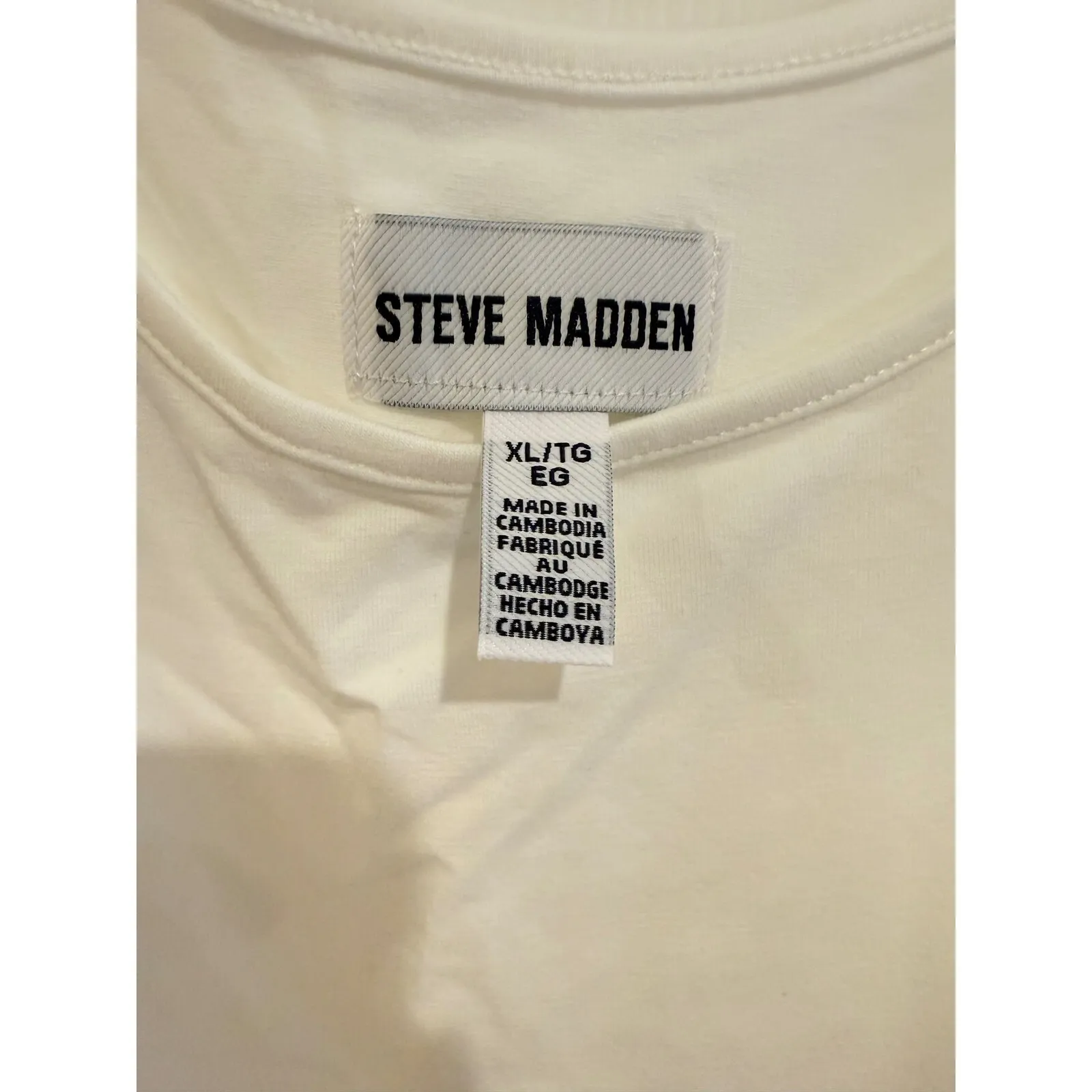 Steve Madden White Tiered Dress Sleeveless Midi Summer Casual‎ Dress - Image 4
