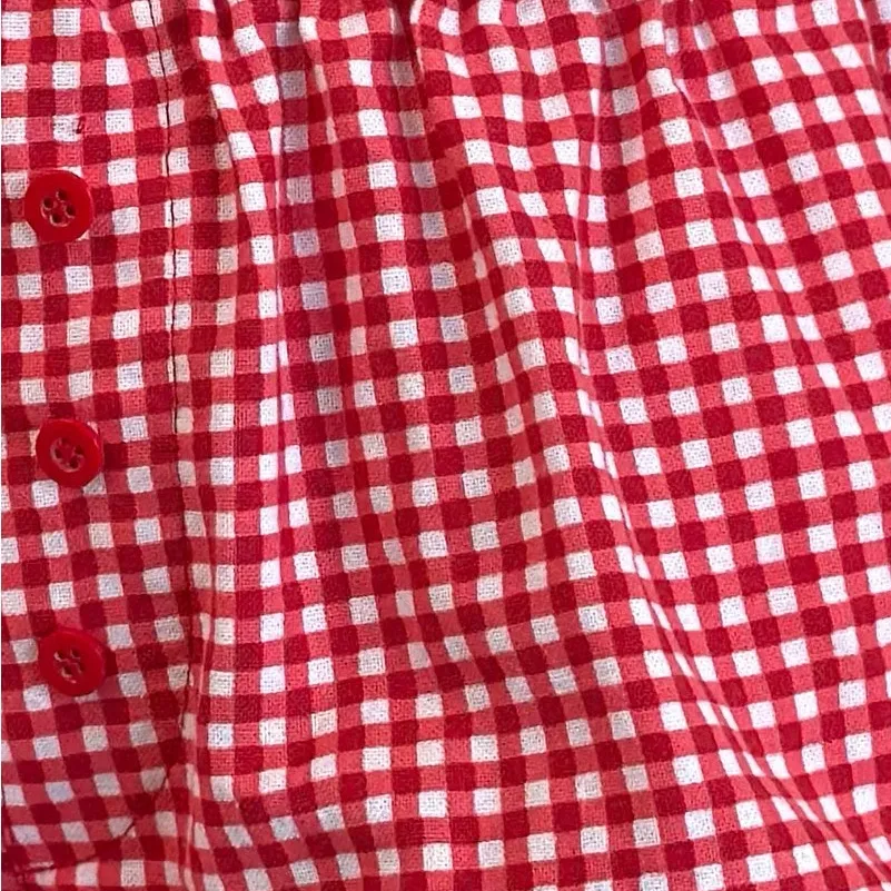Motel Rocks NWOT LABOXE BOXER SHORTS IN RED GINGHAM - Image 6