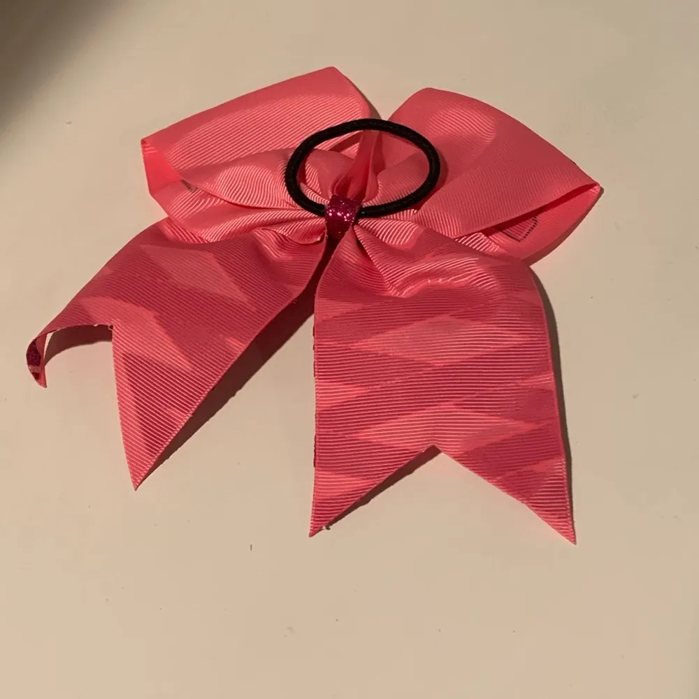Cancer awareness Pink Hair Tie Bow - Image 3