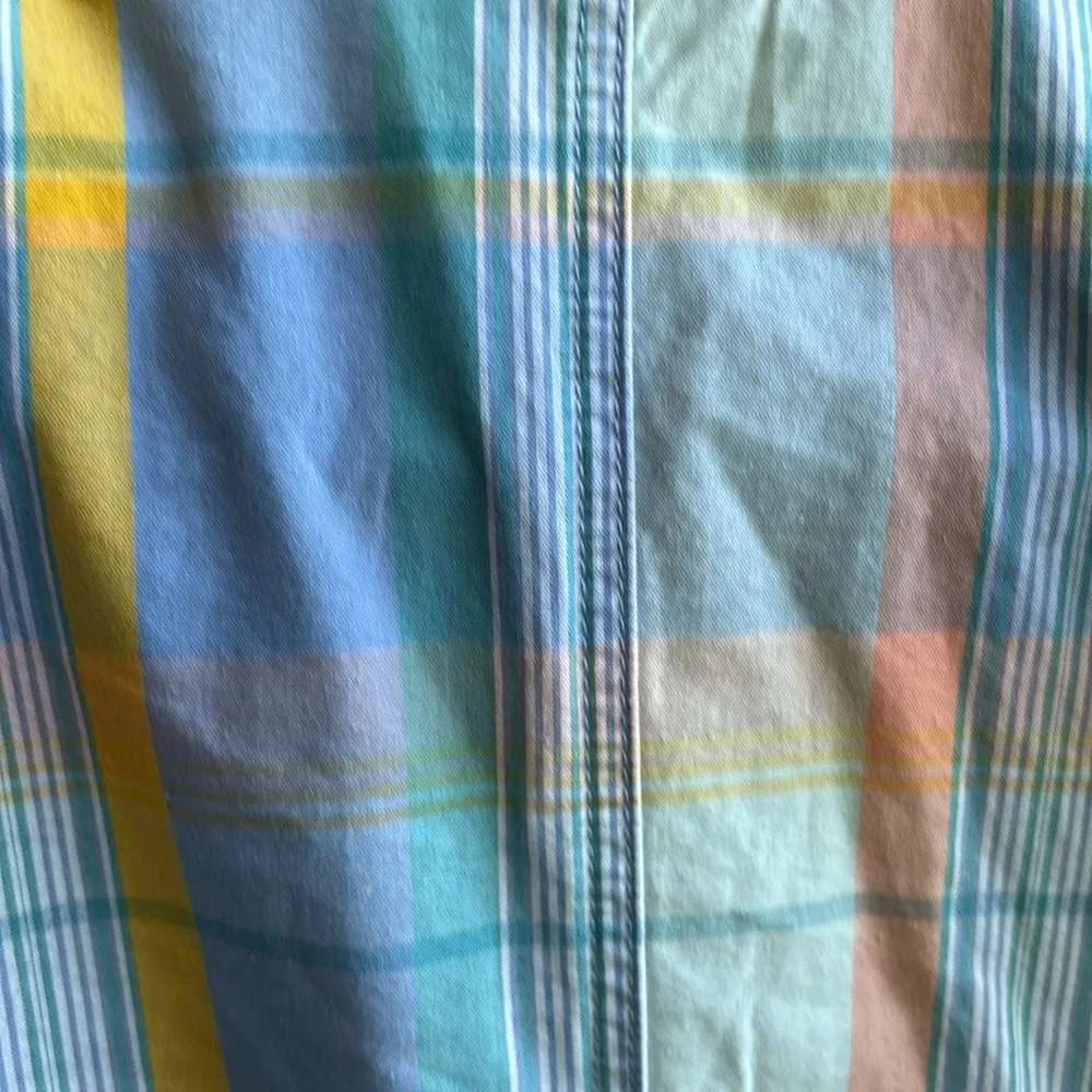 Gap Plaid Madras Romper Shorts Sz 6 Preppy New Money 100% Cotton Pockets - Image 10