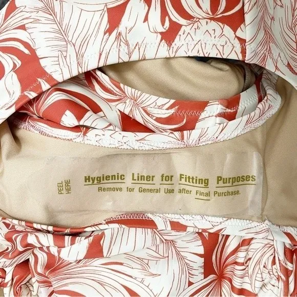 NWT Old Navy Tie-Front One-Piece Swimsuit Pineapple Hibiscus Print Plus Size 2X - Image 12