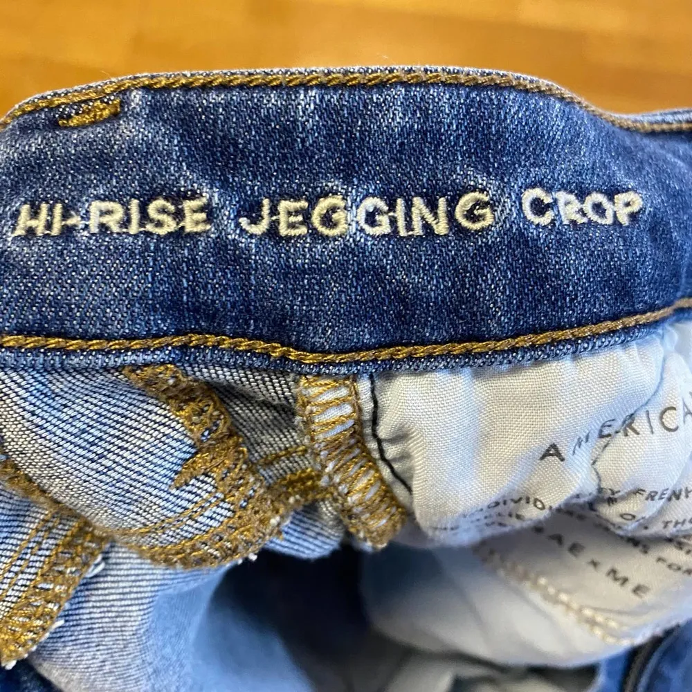 American Eagle Distressed High Rise Jegging Grunge Coastal Cowgirl Crop … - Image 4