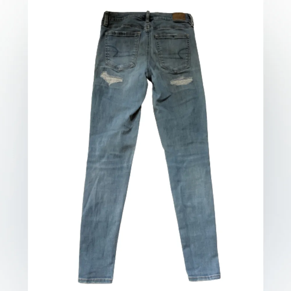 American Eagle Denim Skinny Jeans High Rise Jegging Women's Size 2 - Image 2