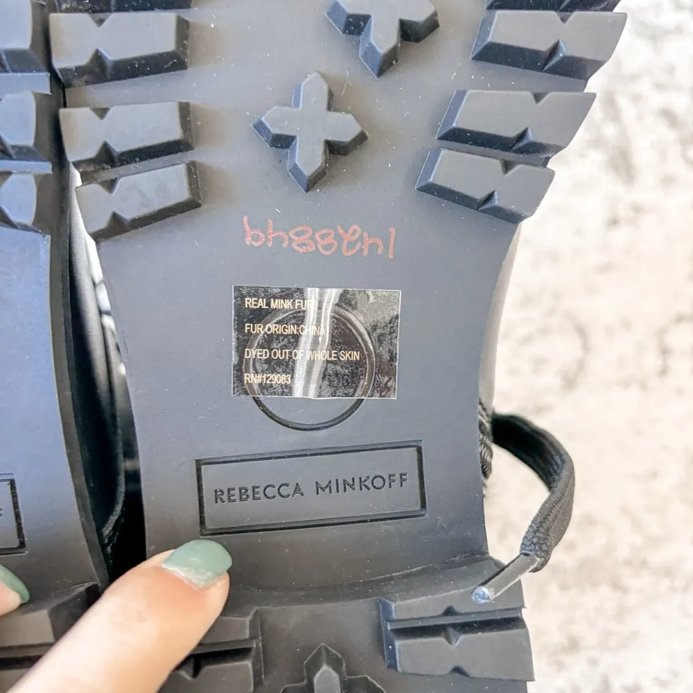 Rebecca Minkoff Jaylin Fur Boots Leather - Image 7