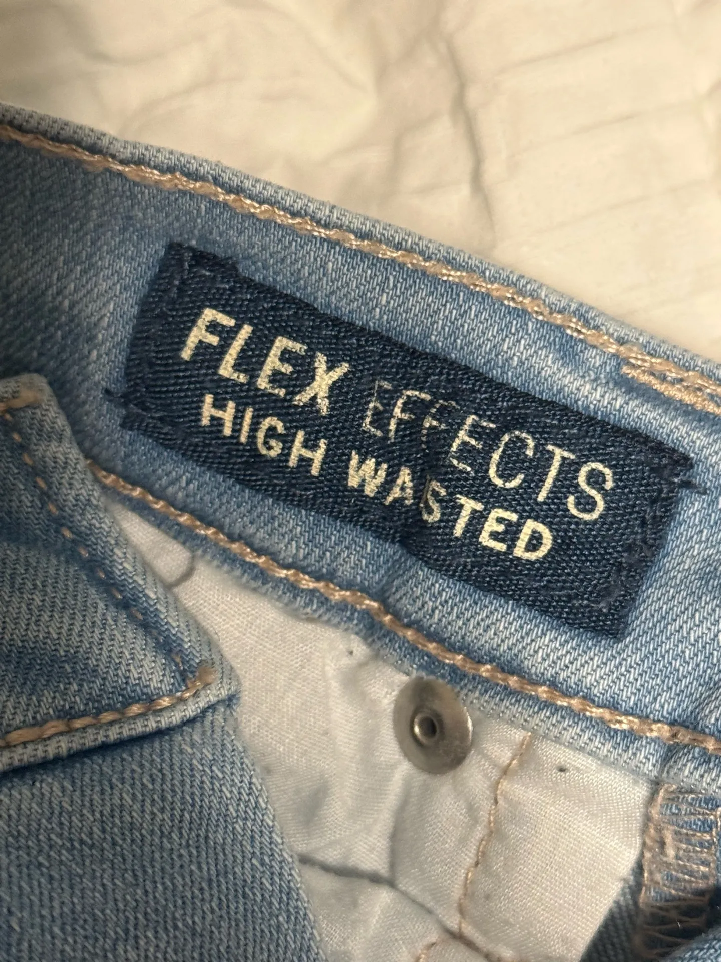 Aeropostale FLEX EFFECTS High Waisted Jeans Light Distressed Denium Women’s 4 - Image 4
