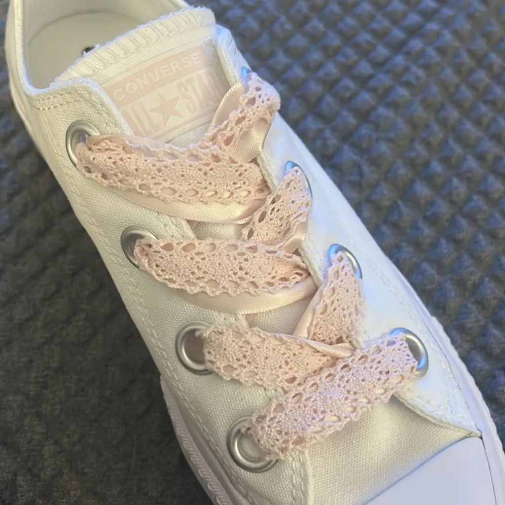 Chuck Taylor All Star Lift Platform Crochet Laces size 8 NEW - Image 6