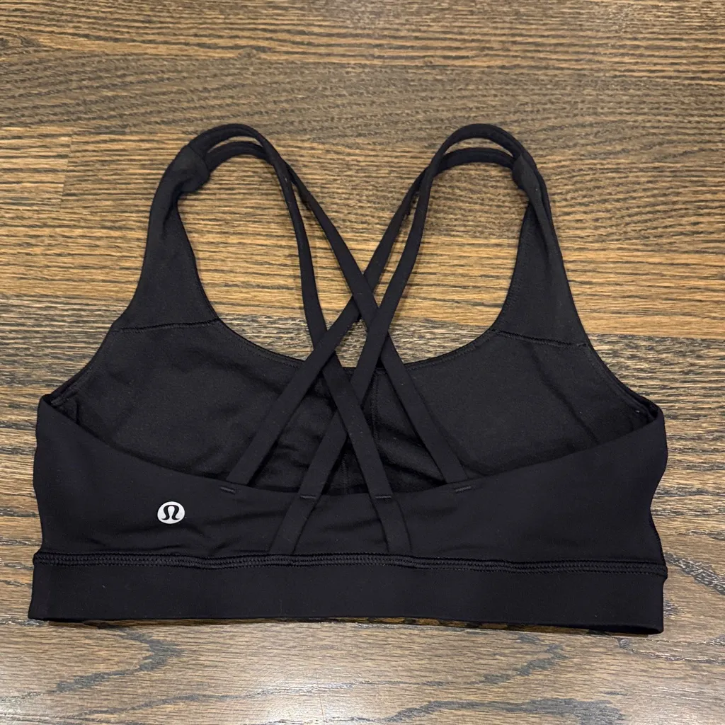 Lululemon Energy Sports Bra Black Size 6 EUC - Image 10