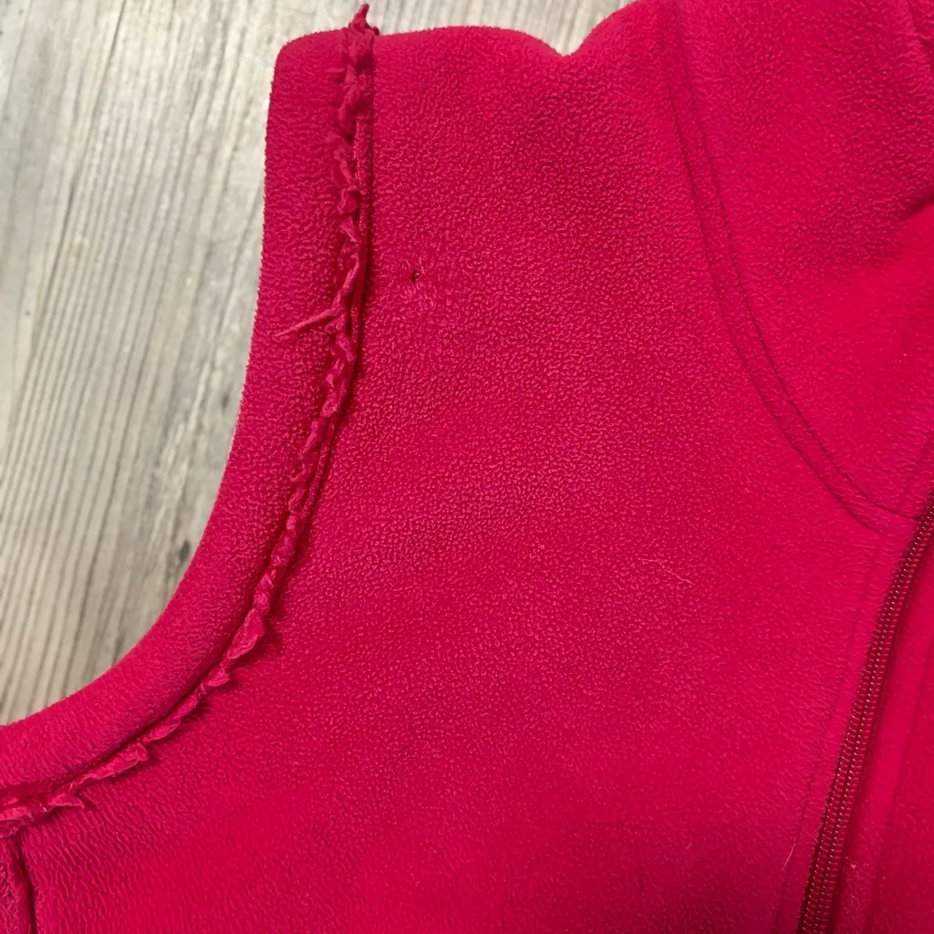 Under Armour Fleece Vest – Red – Full Zip – Women’s Large - Image 6