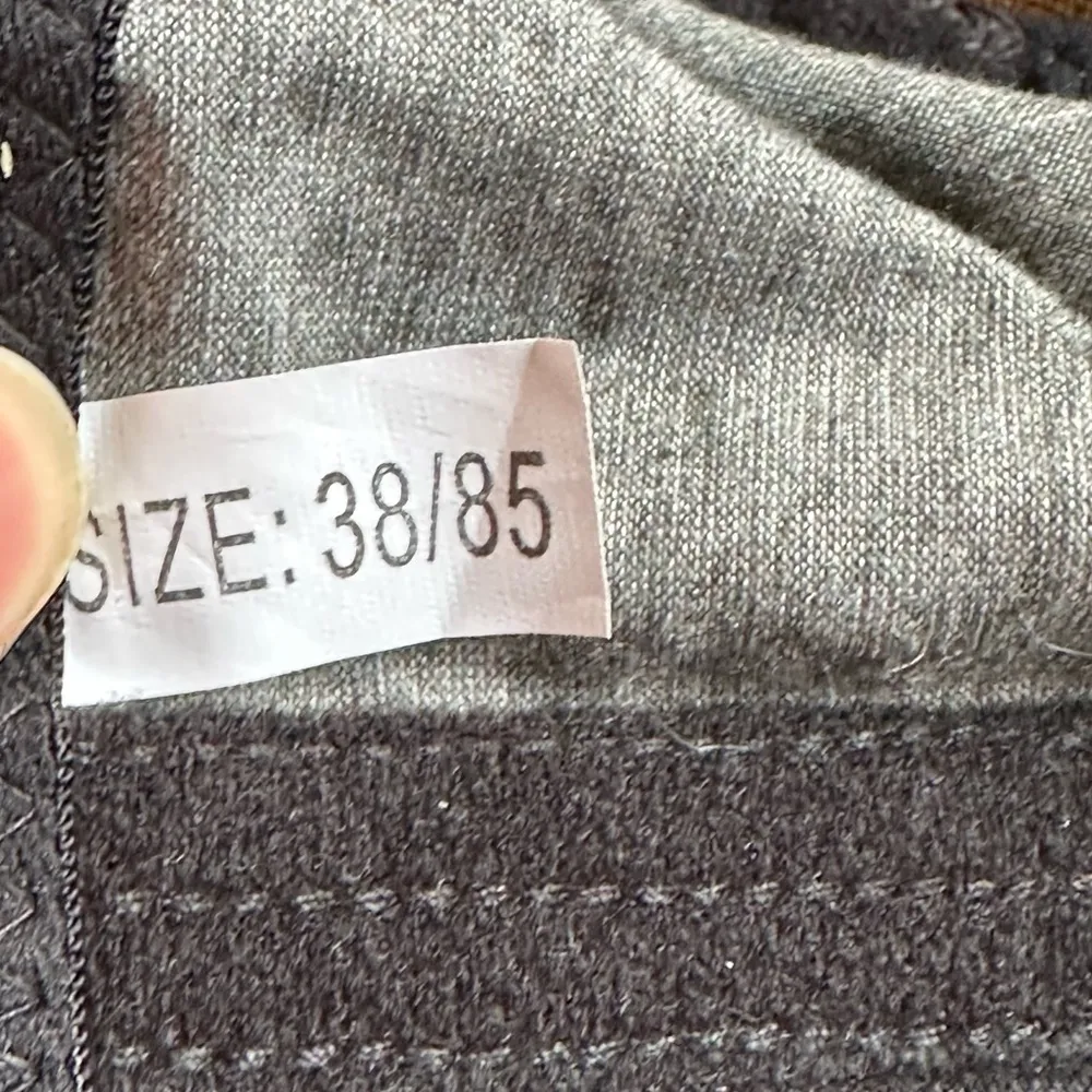 Liveday Seamless Bra wireless Comfort Gray Purple Black Jewel In Front SZ L Size L - Image 4