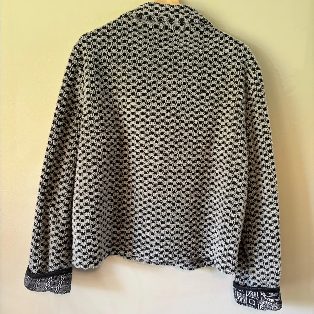 Vintage Sherpa Jacket Black Size M - Image 11